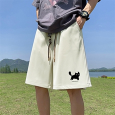 已注册直播抖音得物品质运动男中裤五分休闲短裤K382P35控48，男装牛仔裤，电商C408(原B339-1)