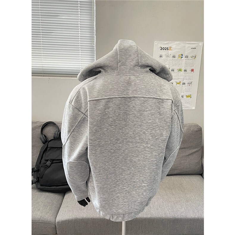 假模春秋新款硬挺连帽复古潮开衫卫衣外套WT16-P68,男装卫衣,电商C310