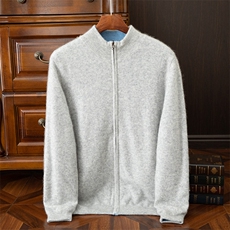 男款35%羊绒双面加厚开衫，男装羊绒开衫，大洋妞羊绒二店