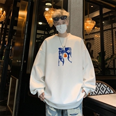 华夫格！华夫格上衣男圆领华夫格卫衣男大码长袖t恤男HY252-特P23，男装T恤，电商B367