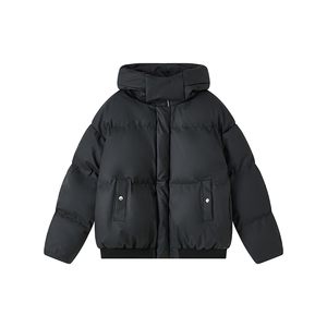 冬季潮牌棉衣男女宽松短款pu棉服加厚保暖棉袄情侣面包服立领外套图片