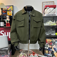 主推春装飞行服冲锋衣夹克短款外套男装25春季拉链衫上衣S380特78，男装夹克，电商A233-1