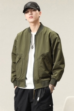 棒球服男春秋2025新款韩版休闲宽松潮牌工装夹克男DJ6005-P110，男装夹克，电商D215