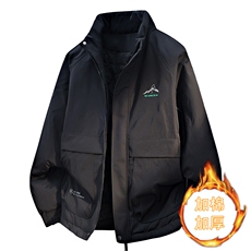 秋冬加棉加厚大码工装外套男士帅气立领夹克时尚棉服ZY802-P65，男装夹克，星座310B-3