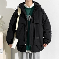 冬上新加棉保暖棉服潮青少年连帽棉衣外套男女8318-P130控价178，男装棉衣，电商A441-1