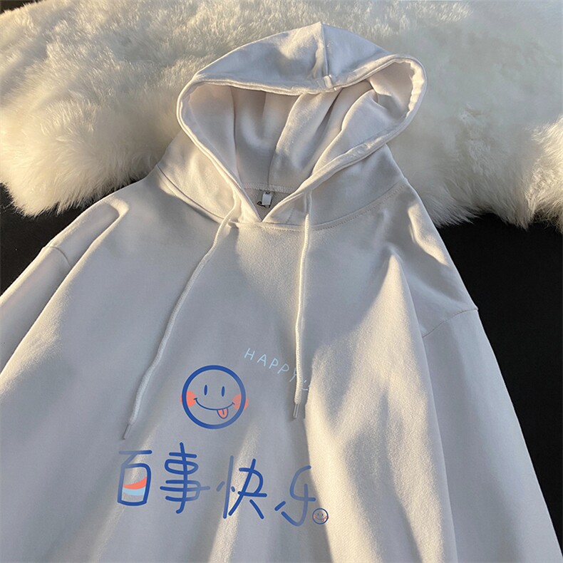 WY2183-P35 加绒款-P40 纯棉连帽卫衣男大码运动帽衫宽松薄外套男图片