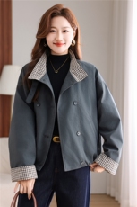 羽绒服派克女冬季风衣短款优雅风保暖百搭外套，女装羽绒服，曼沙奕珂