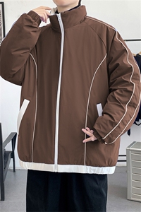 M-8XL冬季新款男士连帽休闲大码加厚棉衣外套XZ109-6000-108图片
