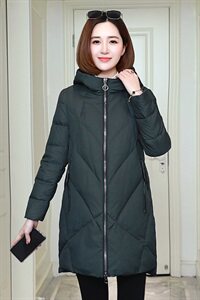 2024冬新款棉衣韩版棉衣中长款纯色加厚保暖601款，女装棉衣/棉服，秋牧寒烟