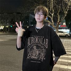 电商DSA028-DTLP2414特P19量大优供视频重磅麂皮绒短袖t恤男，男装T恤，电商A028