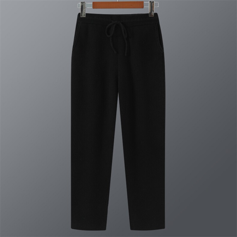 时尚气质百搭显瘦潮流2025年春长裤男装，男装休闲裤，忠诺羊绒
