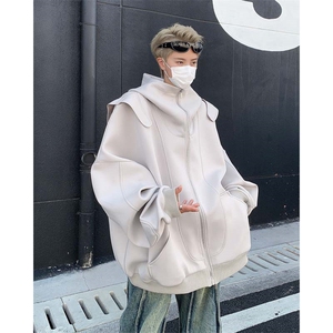 男装简约卫衣24春新款空气层分割连帽开衫外套 XZ514-2-20241-P98图片