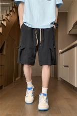 褶皱解构设计速干五分短裤DK008模特酒店锦纶(S-2XL)TP22，男装牛仔裤，电商A088