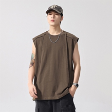2026新款凉感背心男士夏季宽松大码运动吸汗无袖t恤潮薄健身坎肩，男装背心/马甲，电商D215