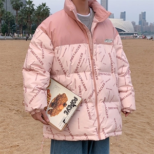 新款双面穿棉服宽松时尚港风青少年棉袄外套MY20815P-60图片
