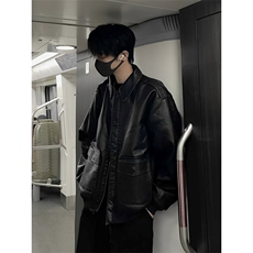 网图现货加厚加棉皮衣飞行员外套1209-1-JK19-P90主推可谈，男装皮衣，星座1209-1