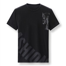 短袖T恤男韩版圆领潮流印花宽松透气学生休闲夏天衣服大码半截袖，男装T恤，电商B212（原钱塘6029）