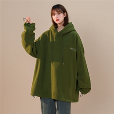 秋冬款温暖摇粒绒卫衣宽松慵懒连帽抽绳女装套头衫Q284-P60，男装卫衣，星座617A-6（原A405-1）