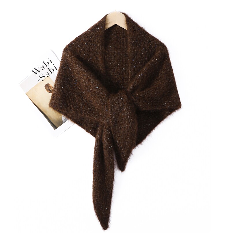 2025年秋季时尚百搭通勤简约休闲三角巾，围巾，牧思羊