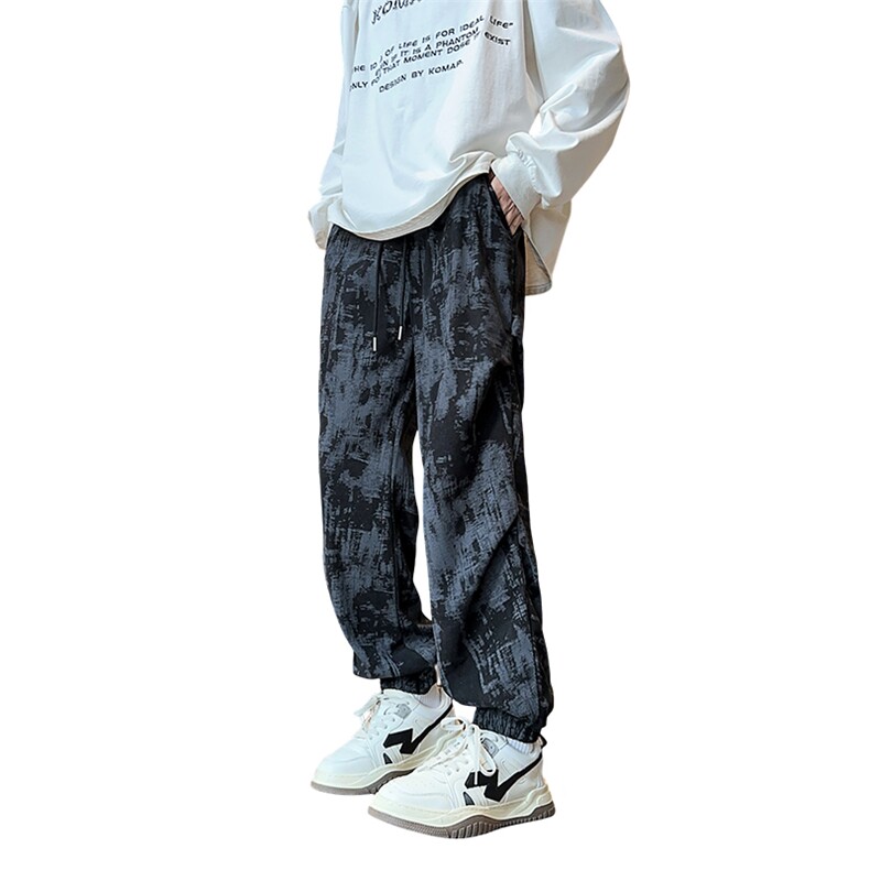 量大优供视频扎染灯芯绒束脚休闲裤男XH83-特p35,男装休闲裤,电商B367
