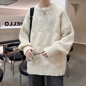 可双面针织衫男韩版潮流高街帅2023冬季新款ins毛衣外套MZ177-P50图片