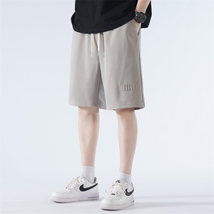 夏季字母钢印百搭休闲短裤潮牌宽松五分裤男XZ1304-2 P35图片