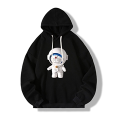 NASA叮当猫纯棉连帽卫衣男大码运动帽衫宽松薄WY2233-P35，男装卫衣，电商A040
