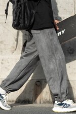 2023秋复古麂皮绒相机外景cityboy休闲裤男贴标束脚裤K23703-P50，男装休闲裤，电商A082