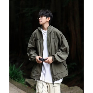 冰丝凉感防晒风衣外套男女新款宽松连帽防晒服冲锋衣W9310/P50图片