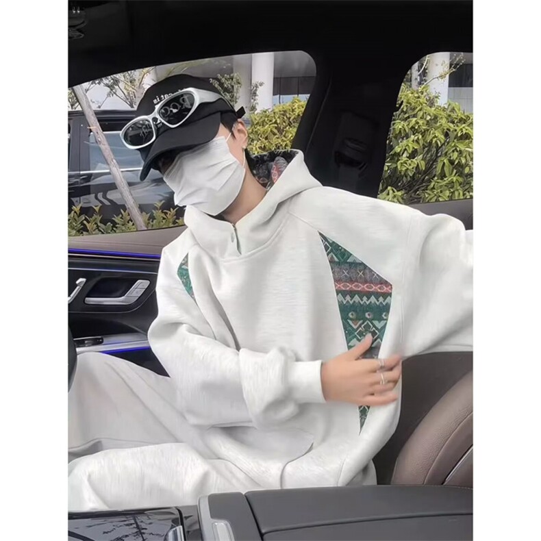 JY404-P38卫衣男连帽春秋季ins港风宽松潮牌,男装卫衣,星座1501-3