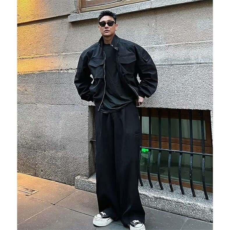 工装复古美式休闲夹克春秋冲风衣外套男JKA39-P60,男装夹克,星座208-5