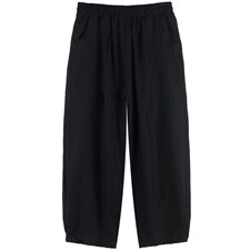 2025夏季新款中年妈妈小个子棉麻宽松休闲薄款洋气减龄，女装休闲裤，阿丹