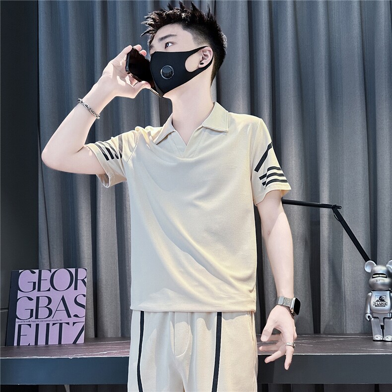短袖polo衫男社会小伙店主风301C-PL27-P48控68一套货号TZ01-P88,男装T恤,星座301C（原B323）