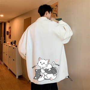 麂皮绒夹克男大码立领褂子外套JK85300-P68 加绒款-P78图片