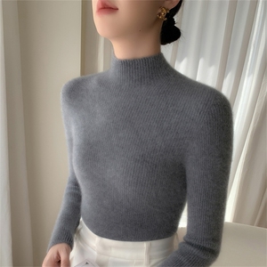2025年秋季单件时尚百搭通勤简约加厚半高休闲/淑女图片