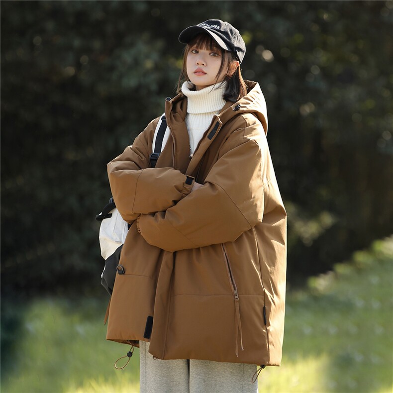 ！白鸭绒羽绒服女加厚保暖连帽休闲外套815A-YR9012-P220特,男装羽绒服,星座815A