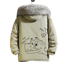 MM48136-P130冬季大毛领衣男士大码加厚袄男服砖墙，男装棉衣，电商A040A