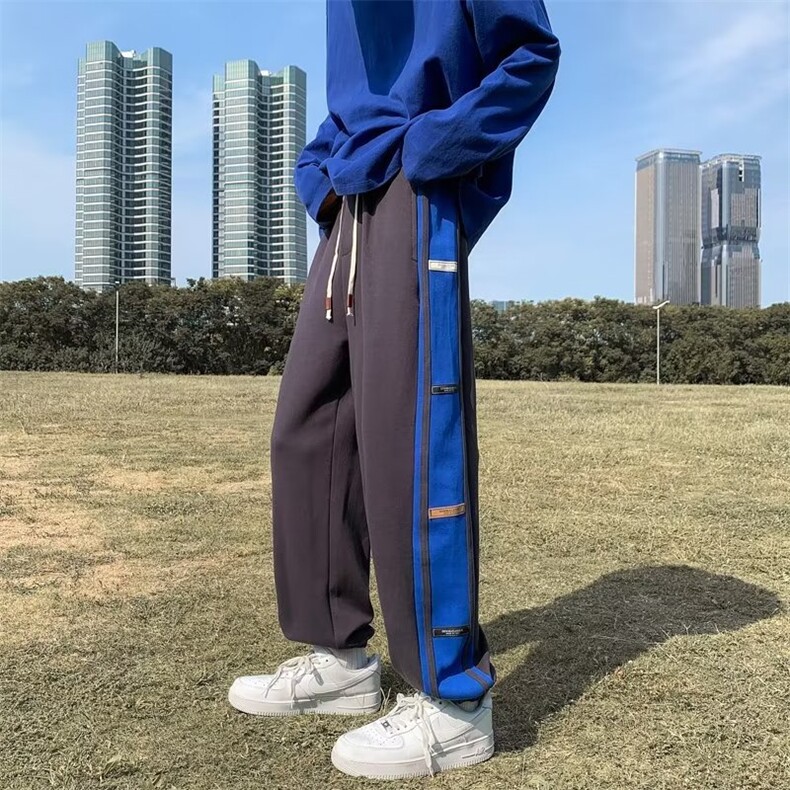 218-1-P30-B159新款时尚休闲潮男百搭卫裤常规款加绒款,男装休闲裤,四季星座218-1