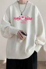 半高领毛衣男士大码针织衫男毛线衣男M18329-P45加绒款-P65，男装针织衫/毛衣，电商A040