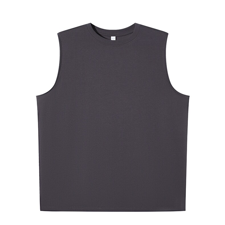 抖音品质240克双纱精梳纯棉宽松大码篮球运动背心T恤，男装背心/马甲，星座301D-4(原星座1004-4）