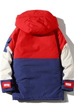 709-MY02-P13020冬款白底港风情侣中长款棉衣撞色百搭加厚外套，男装棉衣，星座709