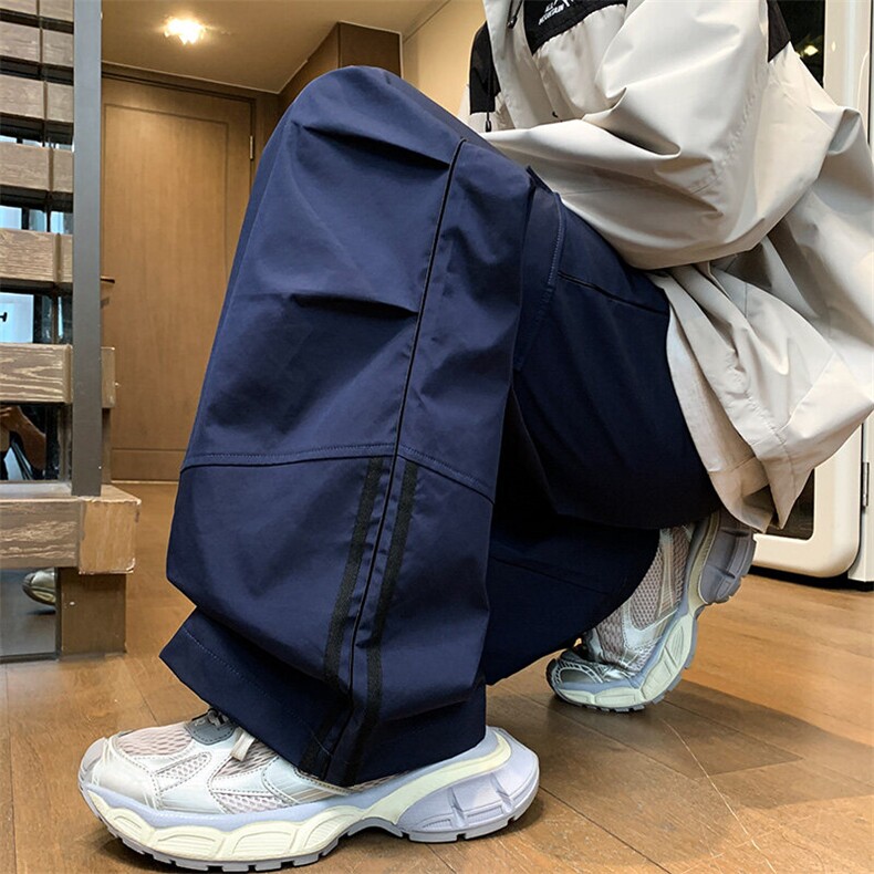 新款现货宽松大码直筒垂感休闲裤男24XK66729特批40,男装休闲裤,电商A042