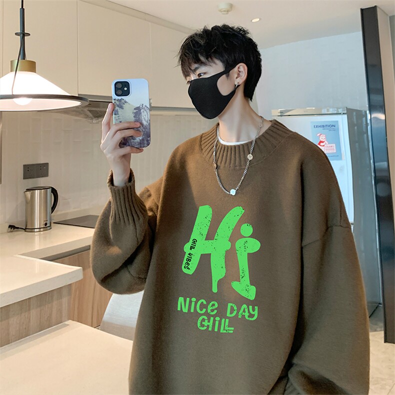 8XL半高领毛衣男大码胖子针织衫毛线衣M18418-P45加绒款-P65,男装针织衫/毛衣,电商A040