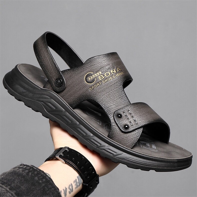 X5038-p105夏季休闲露趾凉鞋沙滩凉拖外穿软底防滑开车男鞋，男鞋凉鞋，星座1407-3