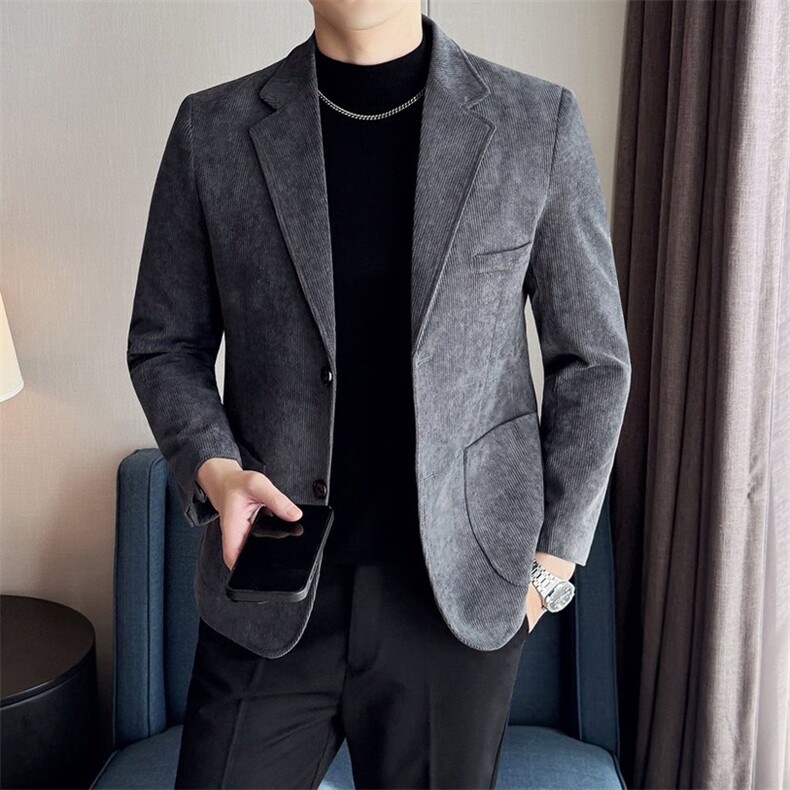 2025新款男士灯芯绒休闲西服X08-P75,男装西服,星座311B