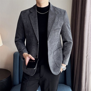 2025新款男士灯芯绒休闲西服X08-P75图片