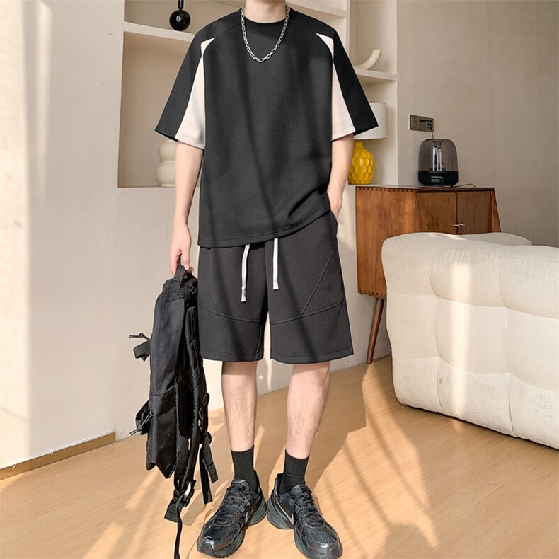 新款休闲短袖套装,男装休闲套装,星座1106-2（原1111B）