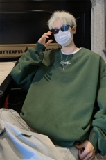 ！圆领卫衣男装港风长袖T恤男外套男WY255-特P23，男装T恤，电商B367