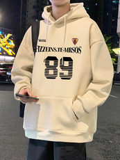 CM125卫衣男新款休闲美式外套宽松重磅纯棉大码长袖帽衫，女装短外套，星座304A