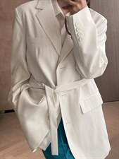 22C03#彩色腰带西装外套，女装西装，首选